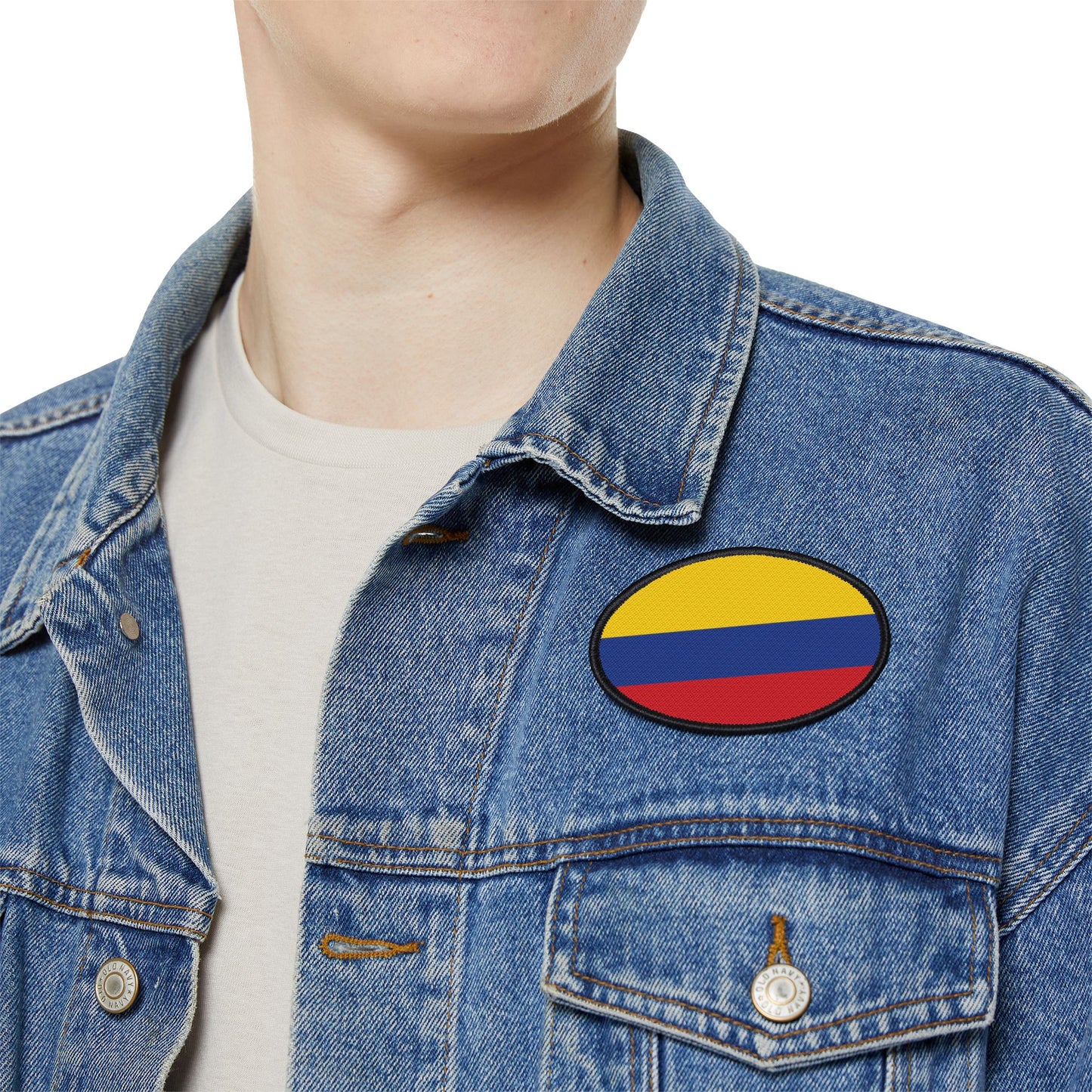 Flag Village Colombia Flag Embroidery Iron-On Patches
