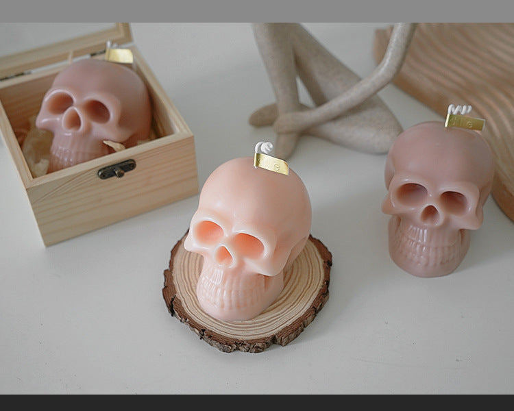 Flag Village Halloween Skull Scented Candle Gift Box