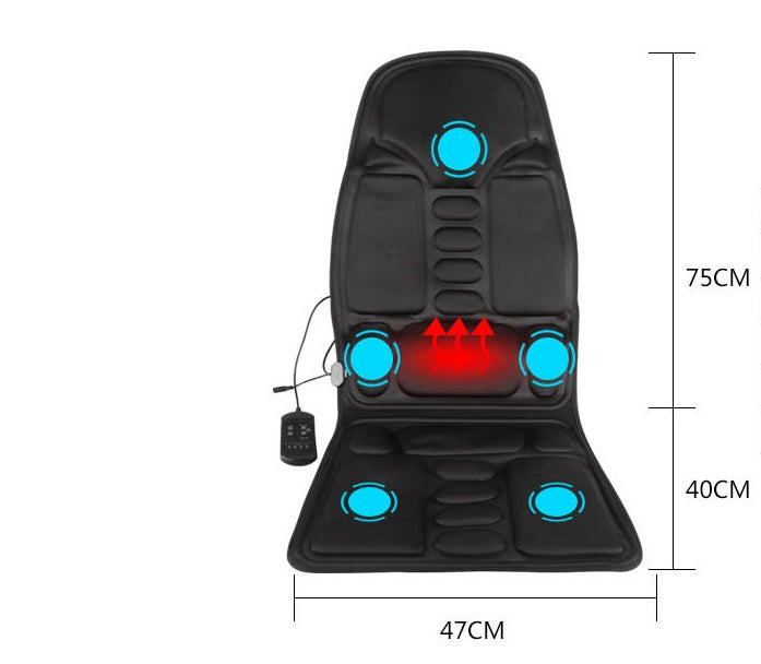 Flag Village Auto Tools Car massage cushion car home dual-use vibration massage chair