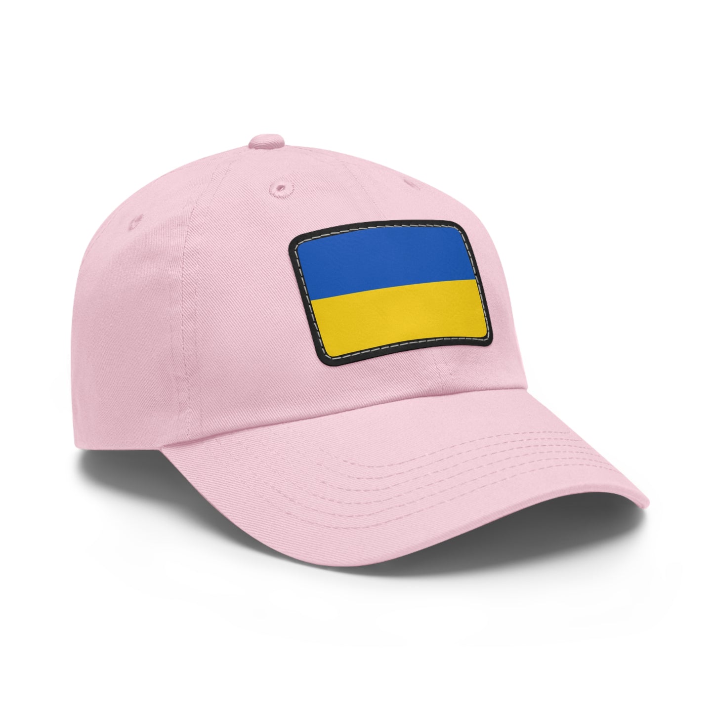 Flag Village Ukraine Flag Hat Cap with Leather Patch