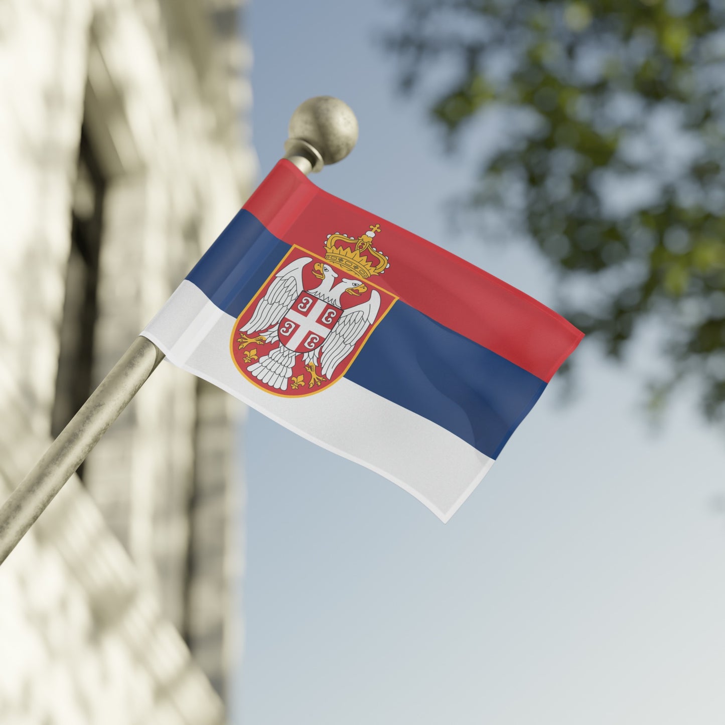 Flag Village Serbia Flag 18" x 12" / 36" x 24" / 60" x 36"