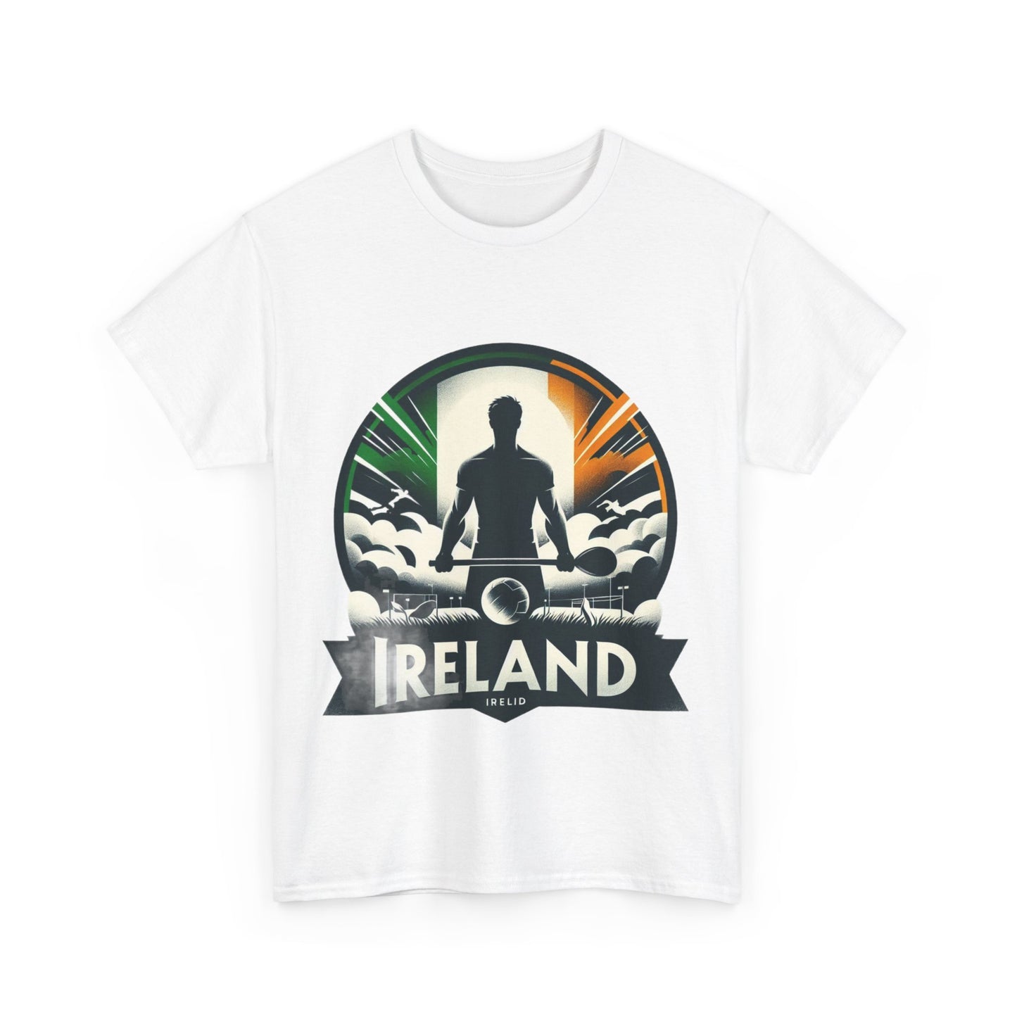 Flag Village Ireland Sporting Flag T-SHIRT Heavy Cotton Tee IRL0005