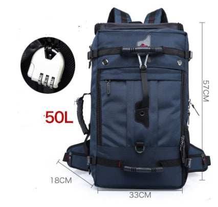 Flag Village New double shoulder bag Oxford cloth bags male outdoor backpack large capacity baggage bag multifunction hiking bag