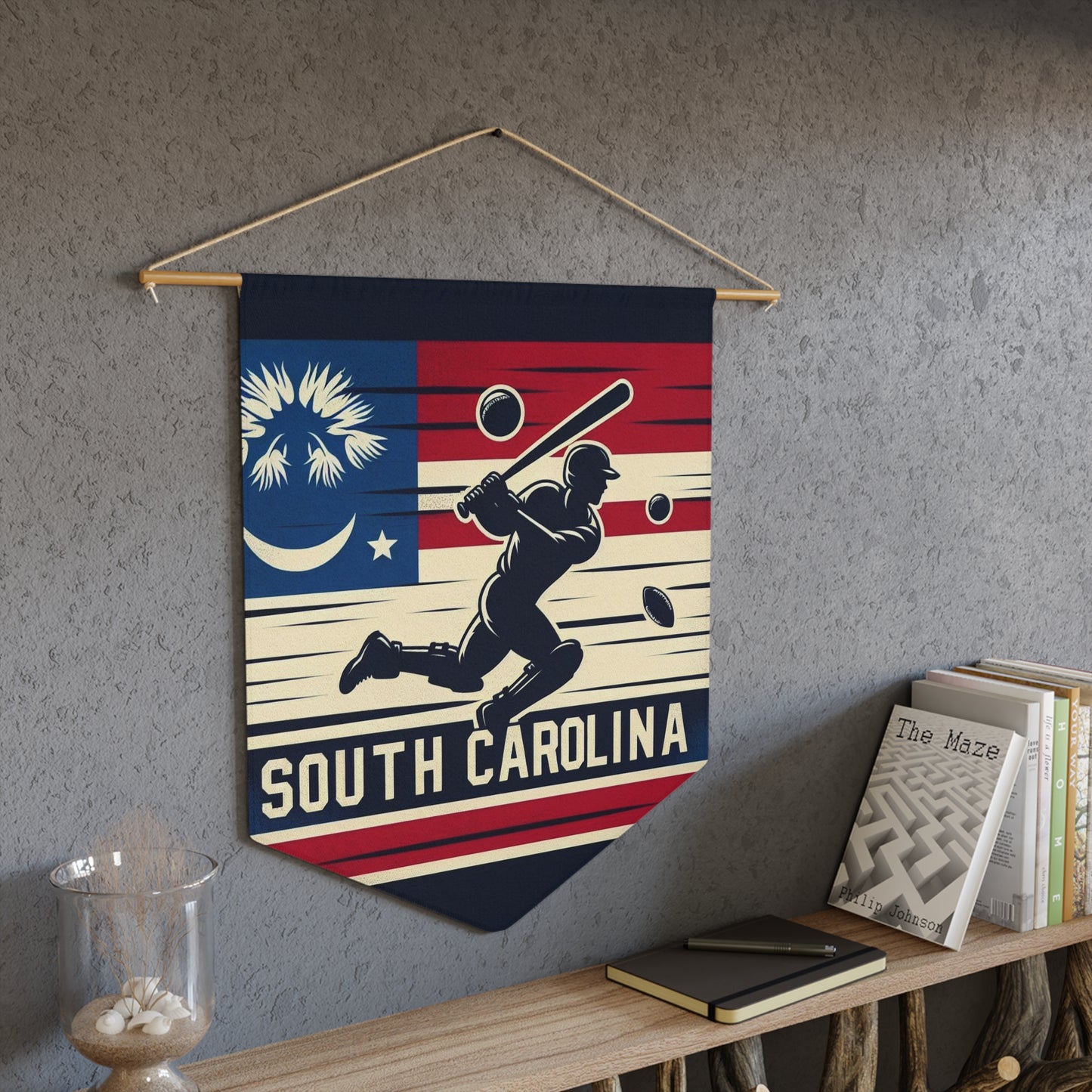 Flag Village South Carolina State Flag Pennant Sporting Home Wall decoration SC0002