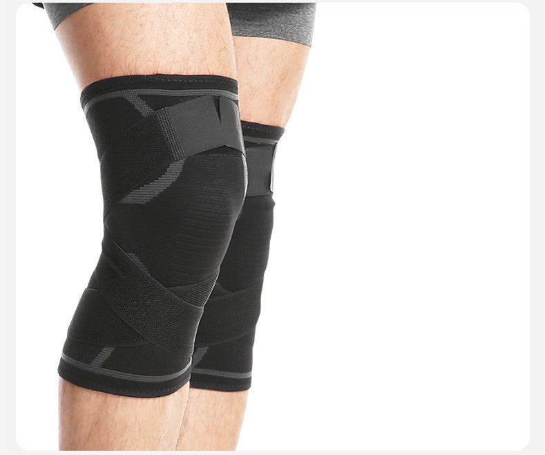 Flag Village Outdoor sports compression horoscope cross strap knee pads
