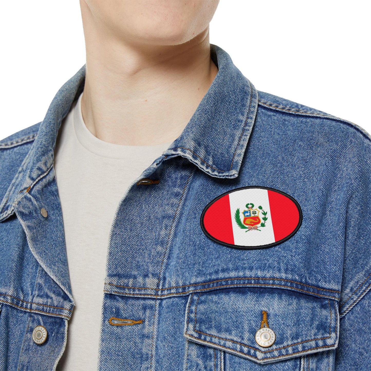 Flag Village Peru Flag Embroidery Iron-On Patches