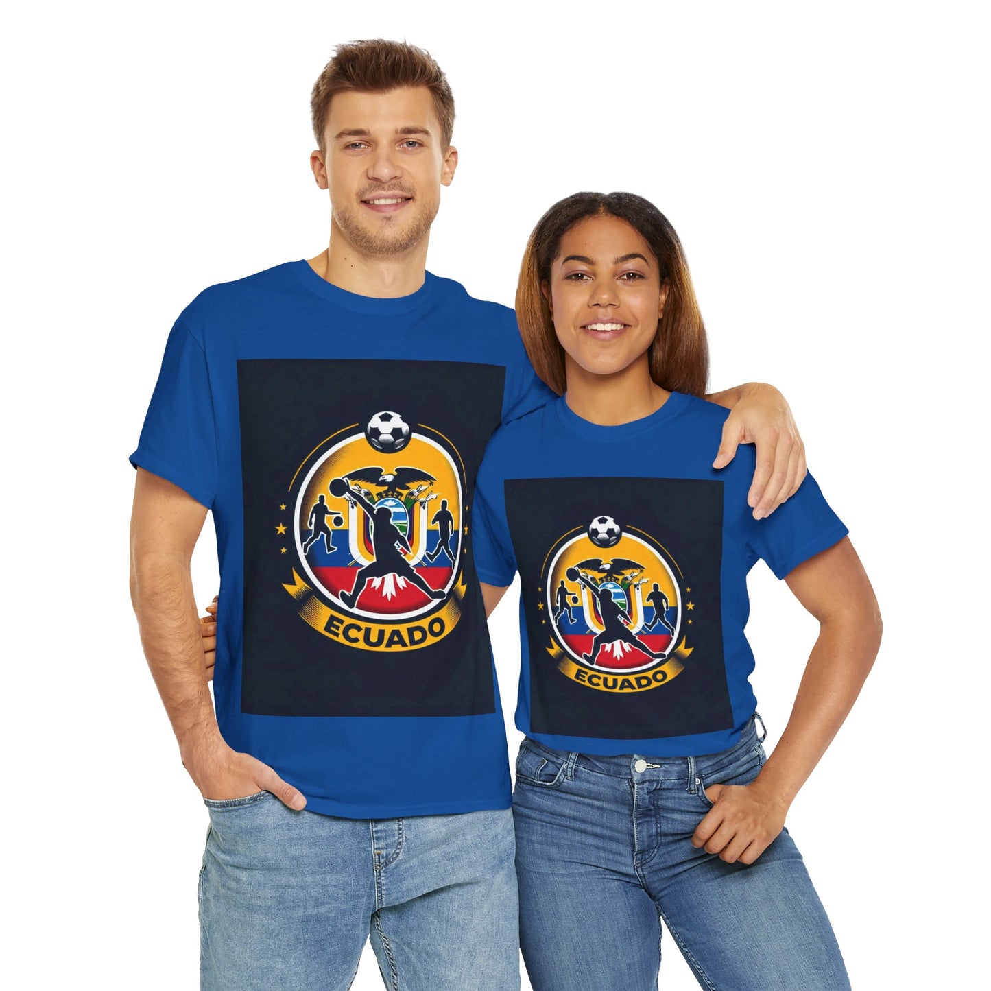 Flag Village Ecuador Sporting Flag T-SHIRT Heavy Cotton Tee ECU0002