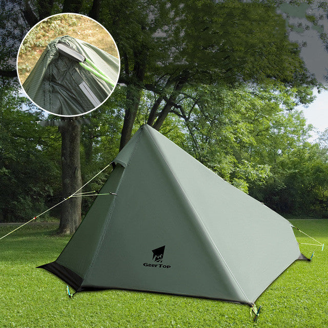 Flag Village Single Poleless Tent Full Set Right Opening Picnic Camping Tent