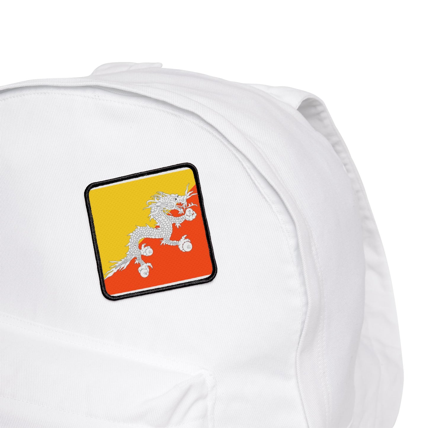 Flag Village Bhutan Flag Embroidery Iron-On Patches