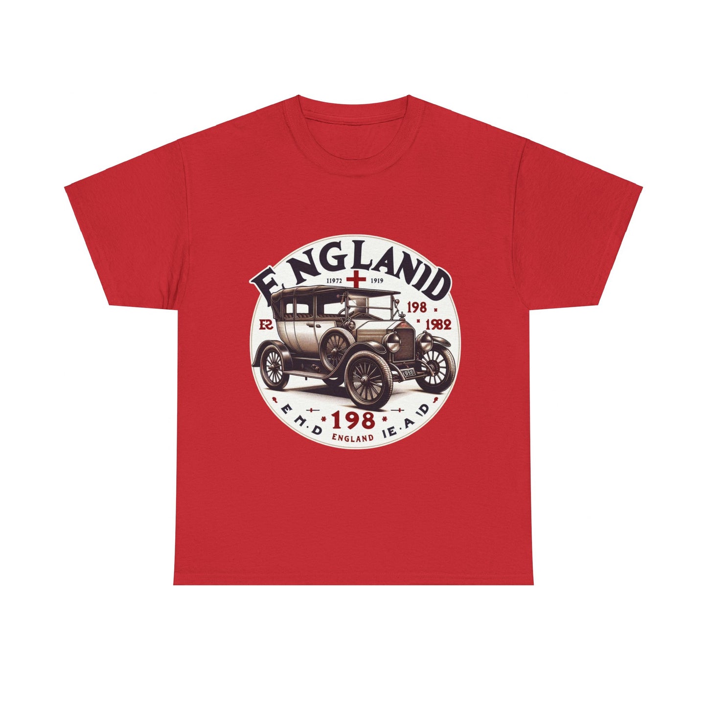 Flag Village UK Vintage Car Flag T-SHIRT Heavy Cotton Tee UK0019