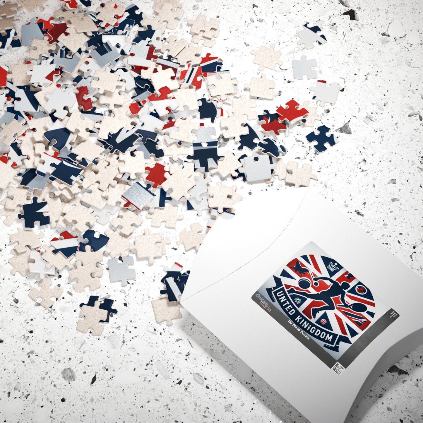 Flag Village United Kingdom Sporting Flag Puzzle (110, 252, 520, 1014-piece) UK0011