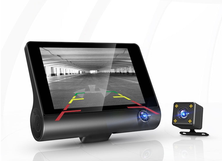 Flag Village Auto Tools 1080P High-definition Three-record Driving Recorder