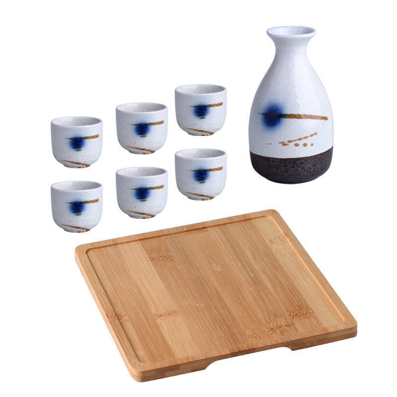Flag Village Pure Color Wine Gift Box Set Ceramic Gift