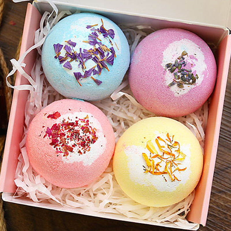 Flag Village Fragrant Bath Gift Box Bath Agent Bubble Egg