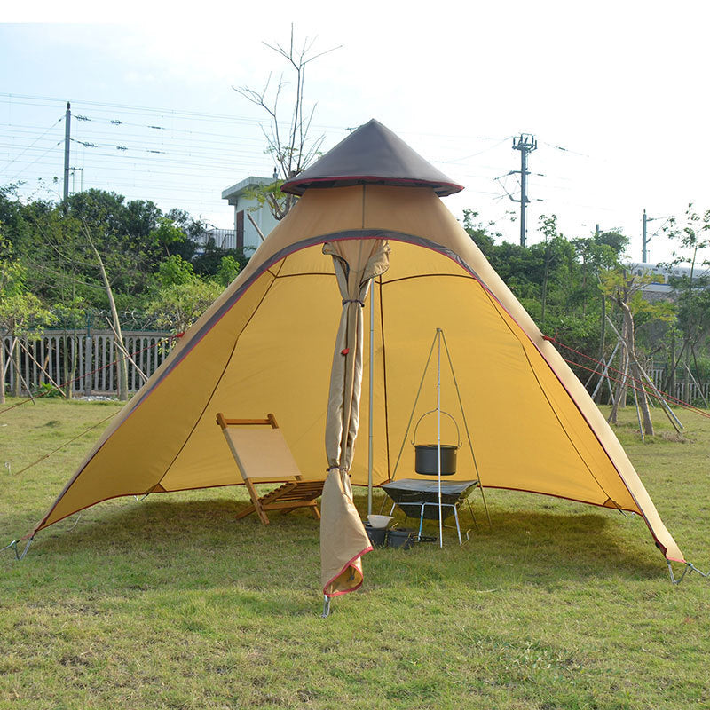 Flag Village Factory direct Indian tent outdoor wind type camping tent awning camping tower new account