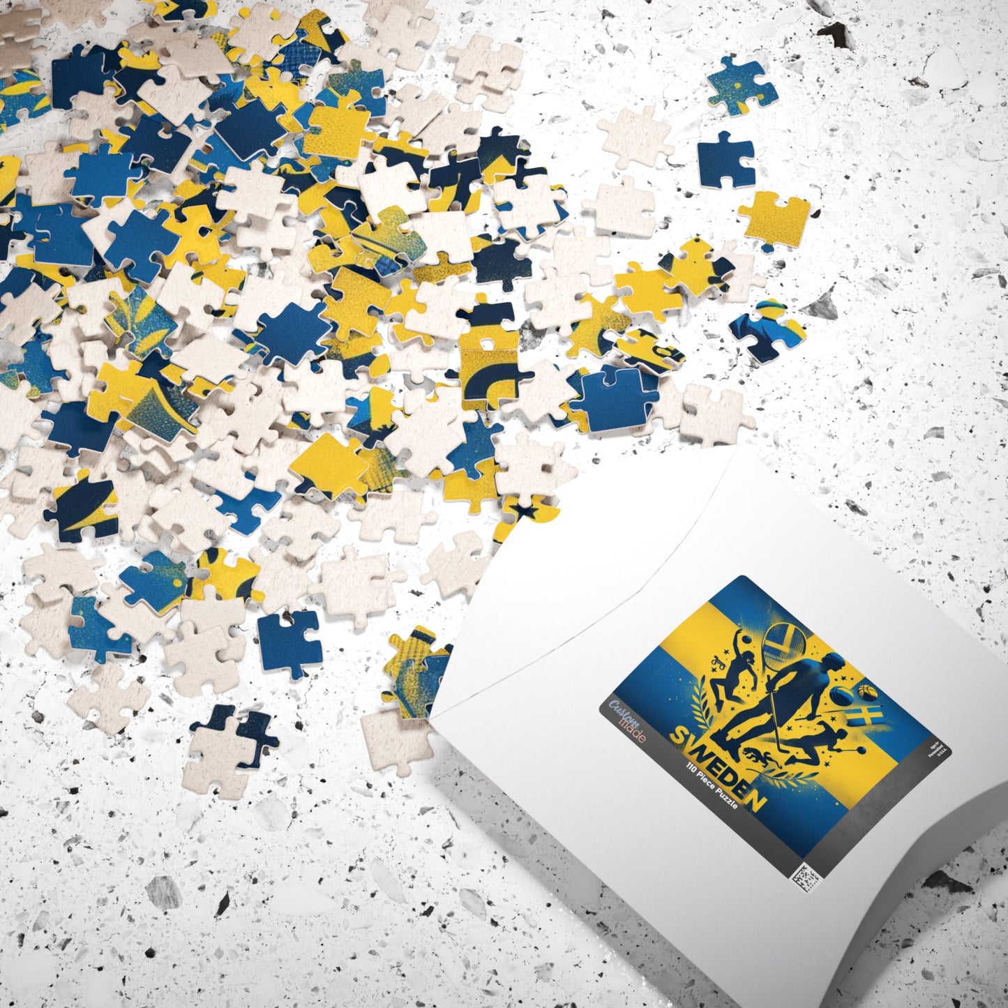 Flag Village Sweden Sporting Flag Puzzle (110, 252, 520, 1014-piece) SWE0001