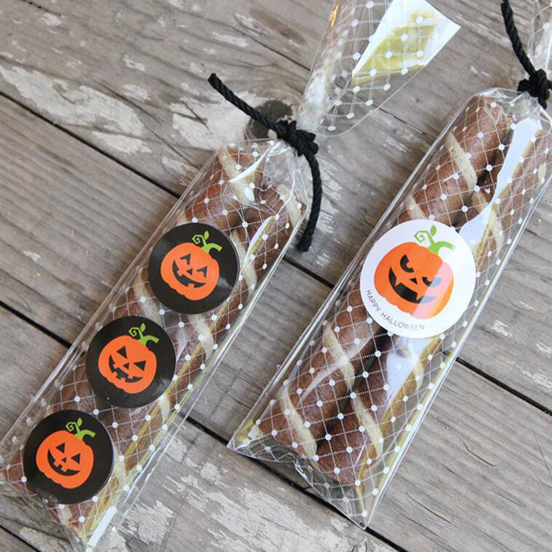 Flag Village 120 Stickers DIY Halloween Party Candy Box Stickers Gift Bag Labels Pumpkins Ghost Cupcake Decor Stickers Party Supplies