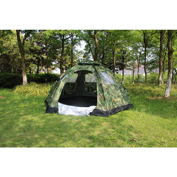 Flag Village Automatic tent outdoor, 6-8 people, many people, single layer, multi people tent camping, camping trip, factory direct sales