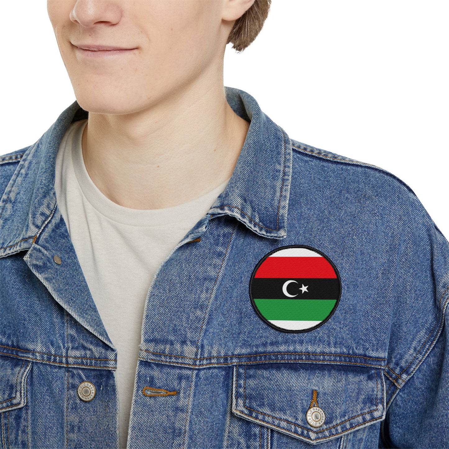 Flag Village Libya Flag Embroidery Iron-On Patches
