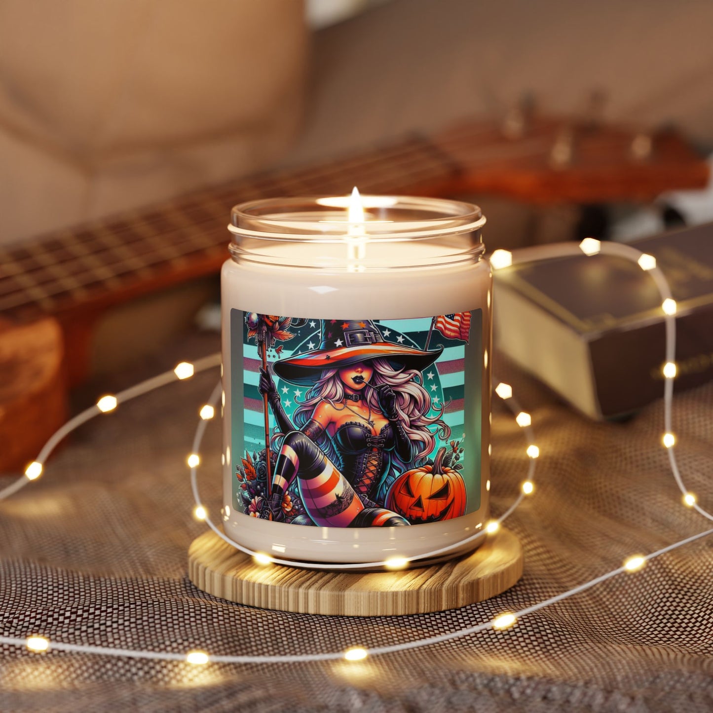 Flag Village Halloween Pretty Witch Scented Soy Candle, 9oz HW0014