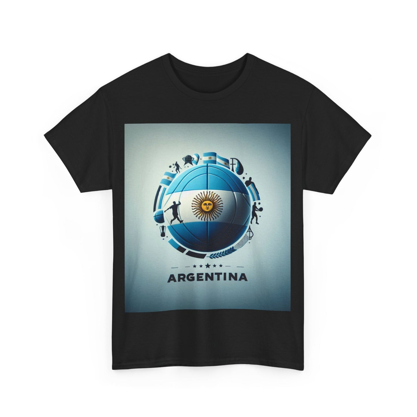 Flag Village Argentina Sporting Flag T-SHIRT Heavy Cotton Tee ARG0003