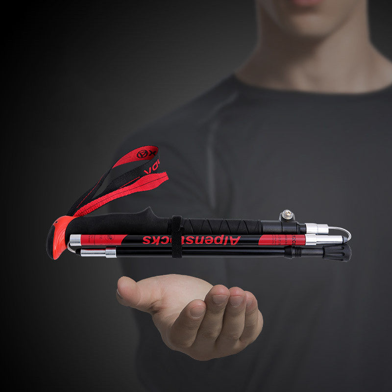 Flag Village Ultralight carbon trekking poles for outdoor hiking