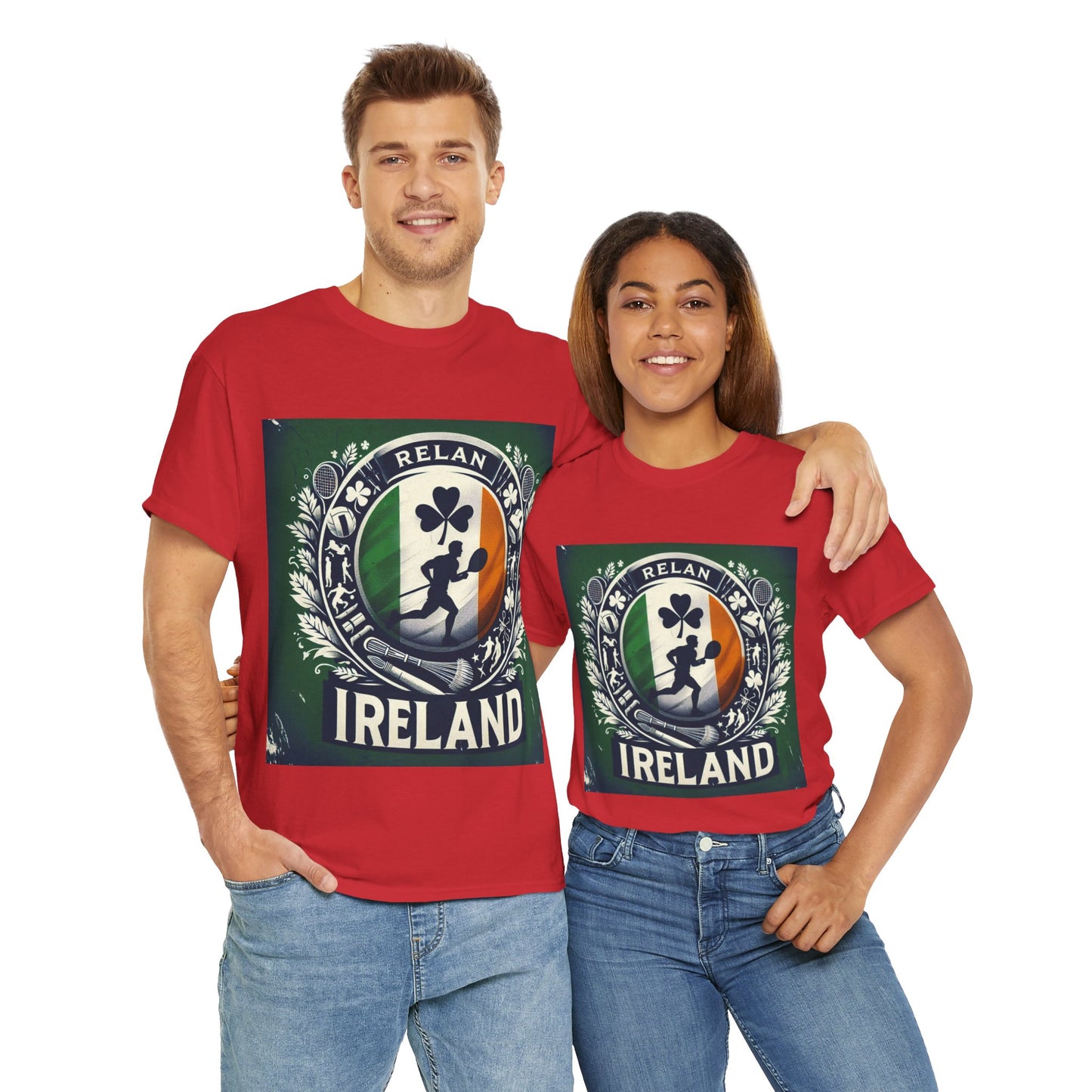 Flag Village Ireland Sporting Flag T-SHIRT Heavy Cotton Tee IRL0007