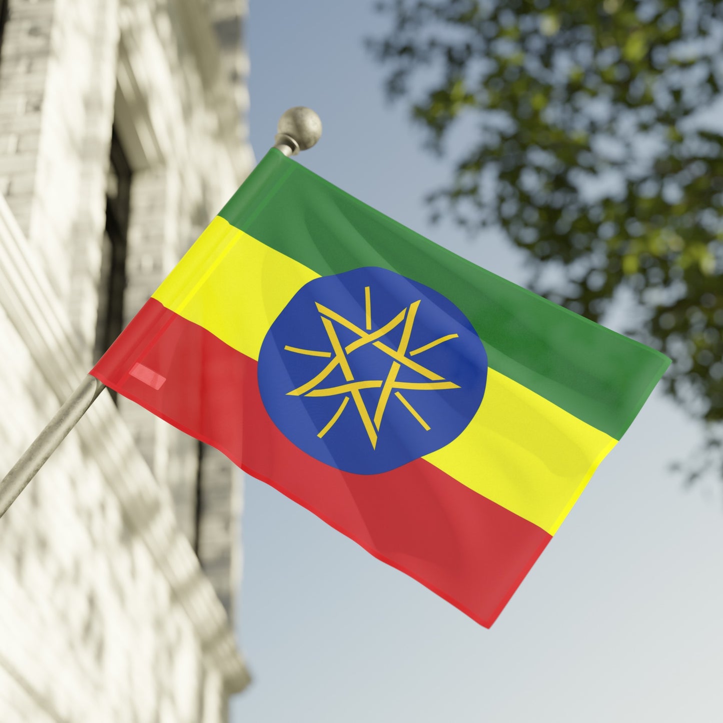Flag Village Ethiopia Flag 18" x 12" / 36" x 24" / 60" x 36"