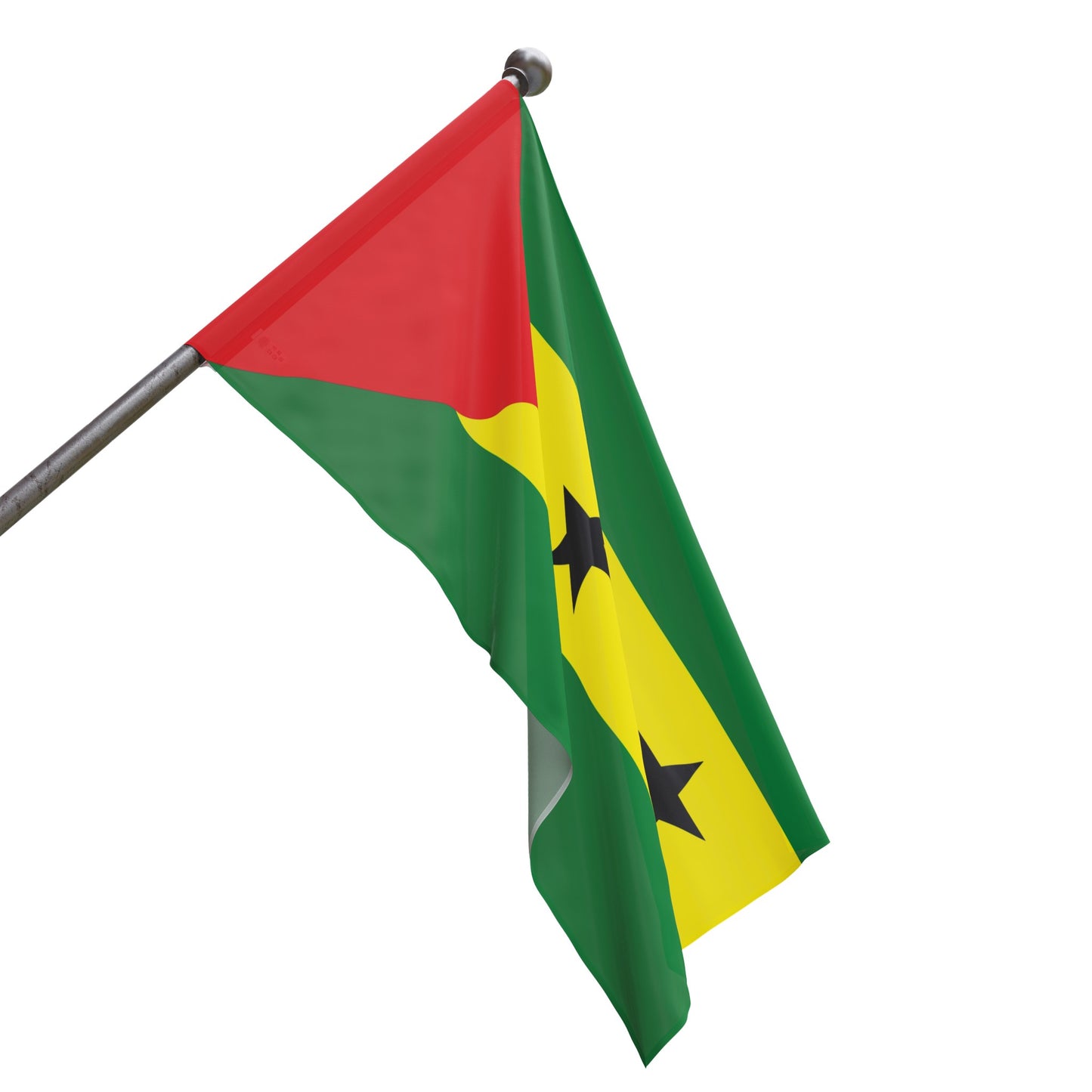 Flag Village Sao Tome And Principe 18" x 12" / 36" x 24" / 60" x 36"