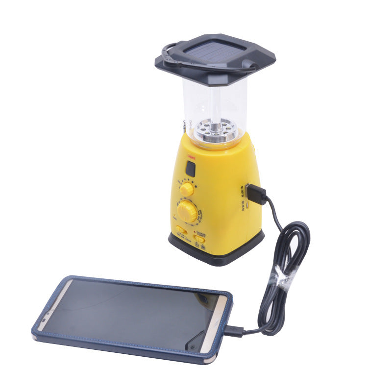 Flag Village Solar Hand-cranked Multifunctional Emergency Light