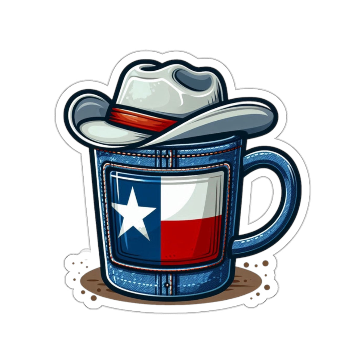 Flag Village USA TEXAS State Flag Sticker 2", 3", 4", 6" TX01