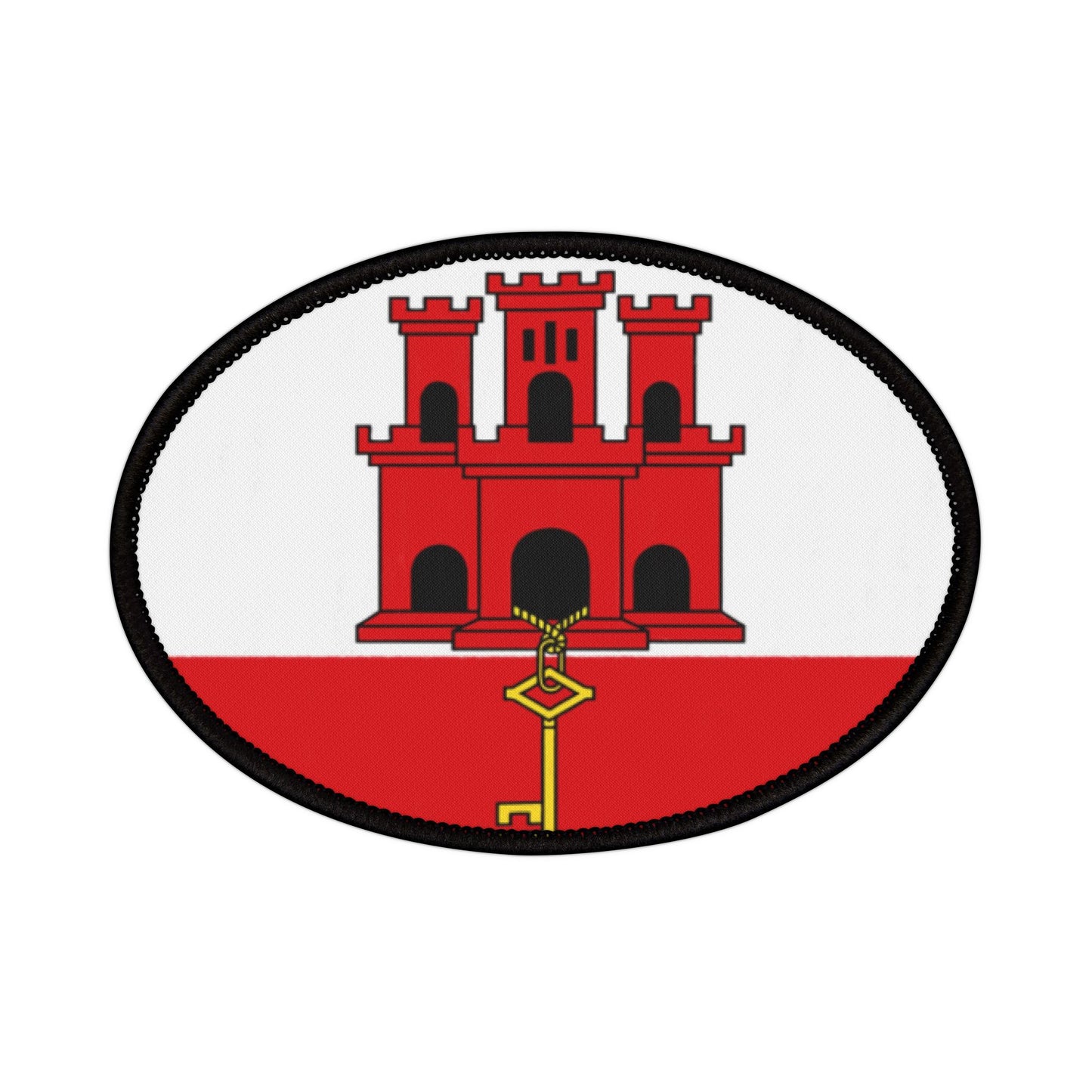 Flag Village Gibraltar Flag Embroidery Iron-On Patches
