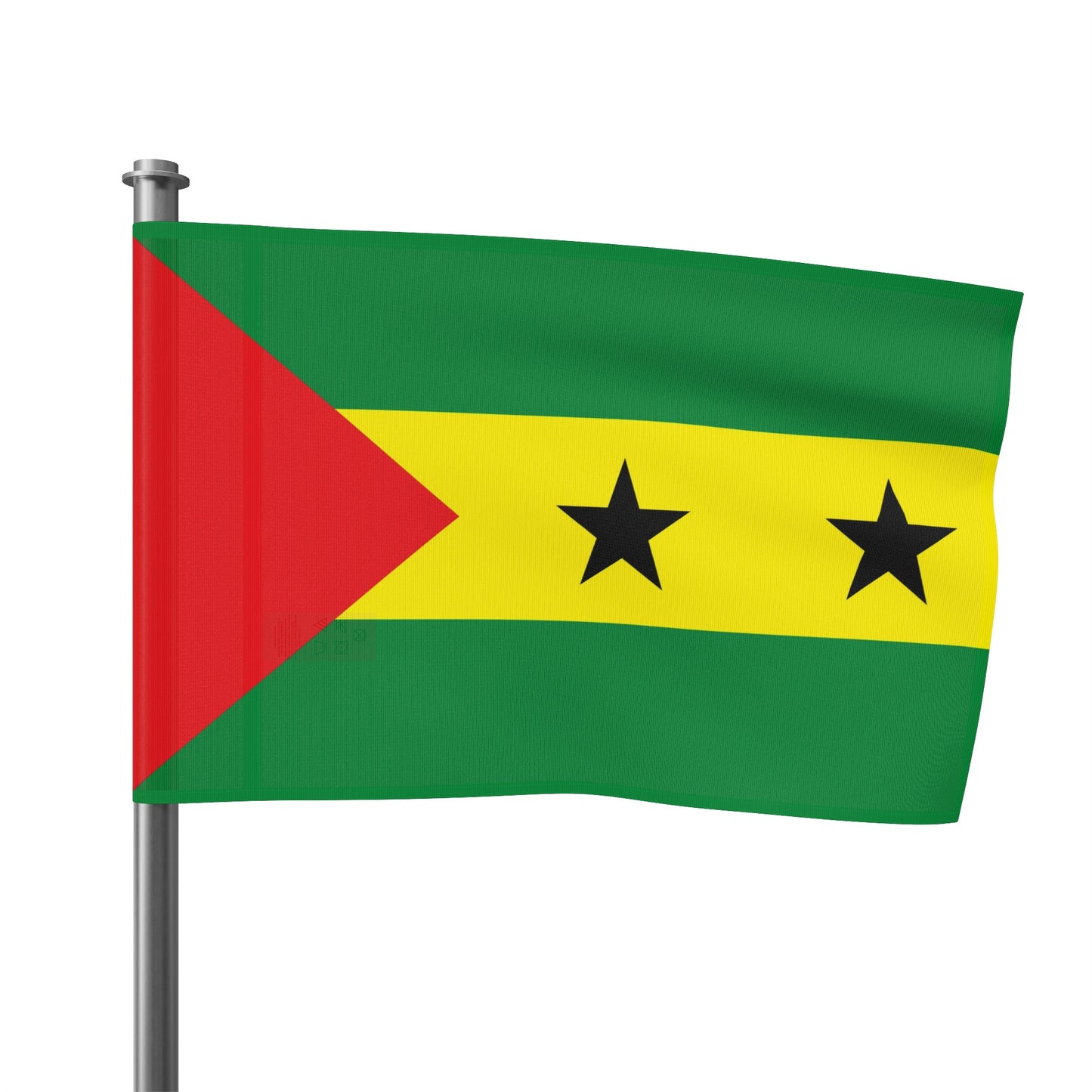 Flag Village Sao Tome And Principe 18" x 12" / 36" x 24" / 60" x 36"