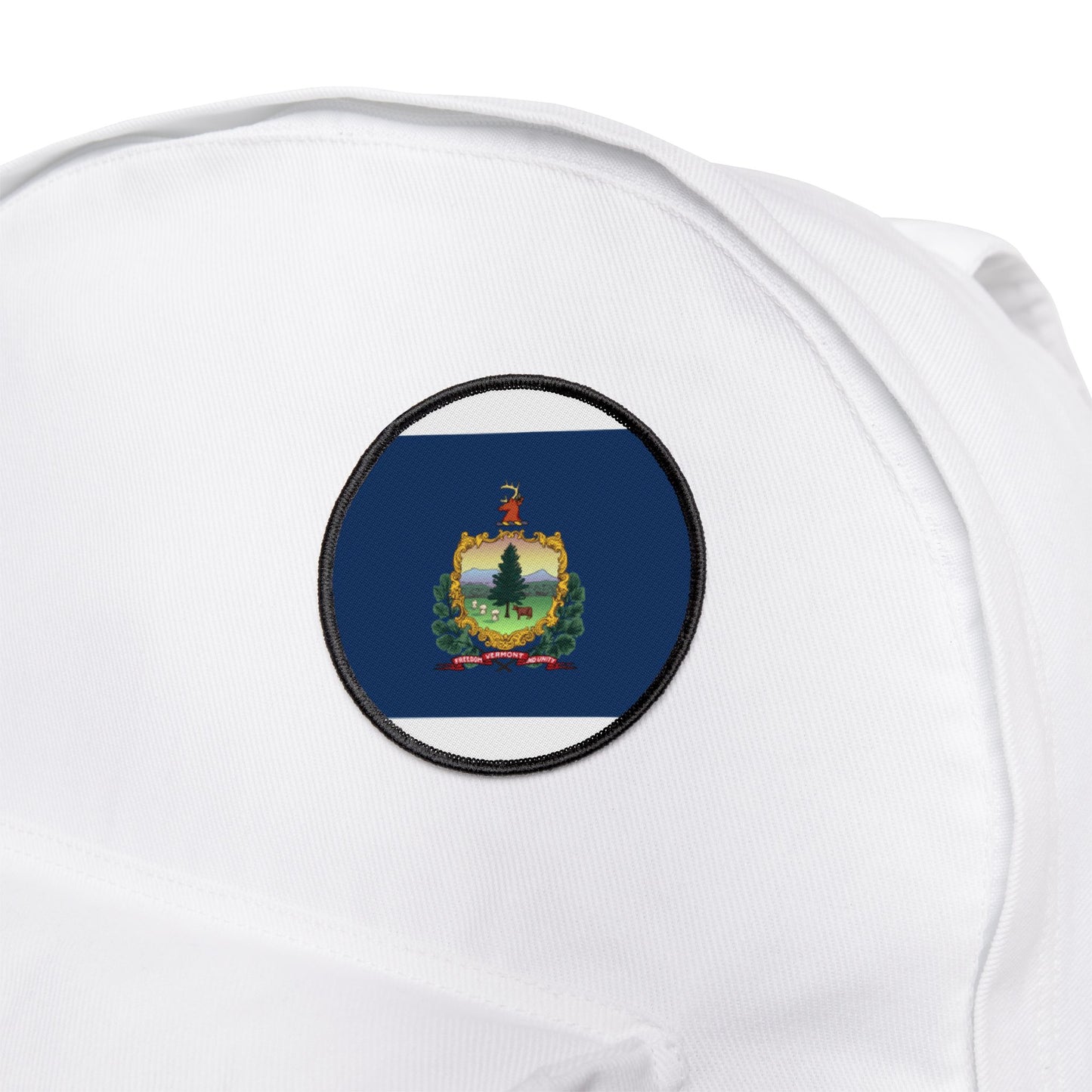 Flag Village Vermont State Flag Embroidery Iron-On Patches