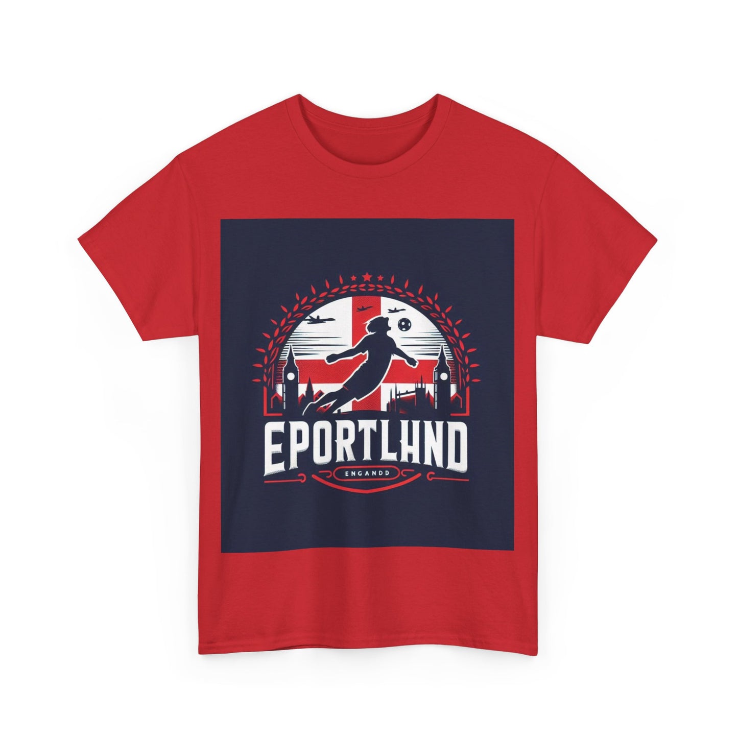 Flag Village England Sporting Flag T-SHIRT Heavy Cotton Tee GBR0003