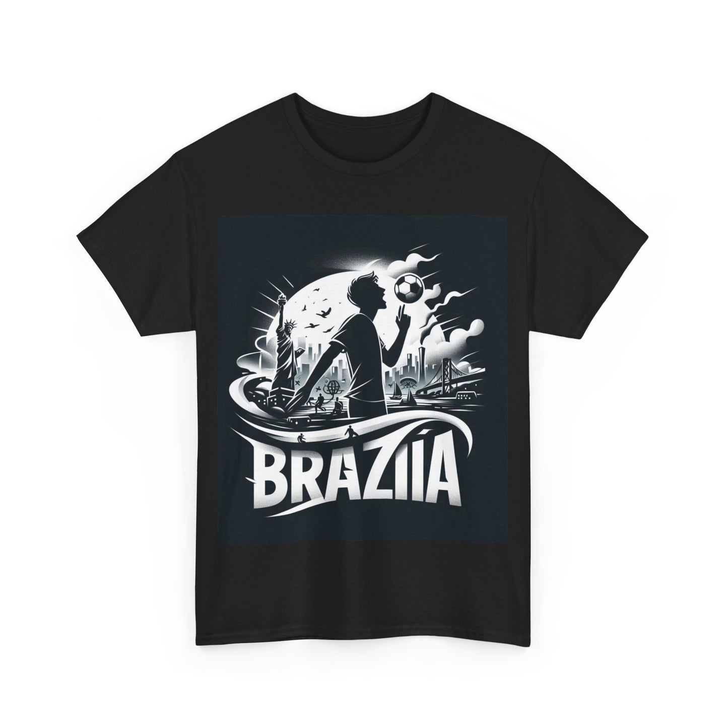 Flag Village Brazil Sporting Flag T-SHIRT Heavy Cotton Tee BRA0008