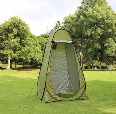Flag Village Portable Privacy Shower Toilet Automatic Camping Tent UV Function Travel Camping Tent Outdoor Dressing Beach Sun Shelte