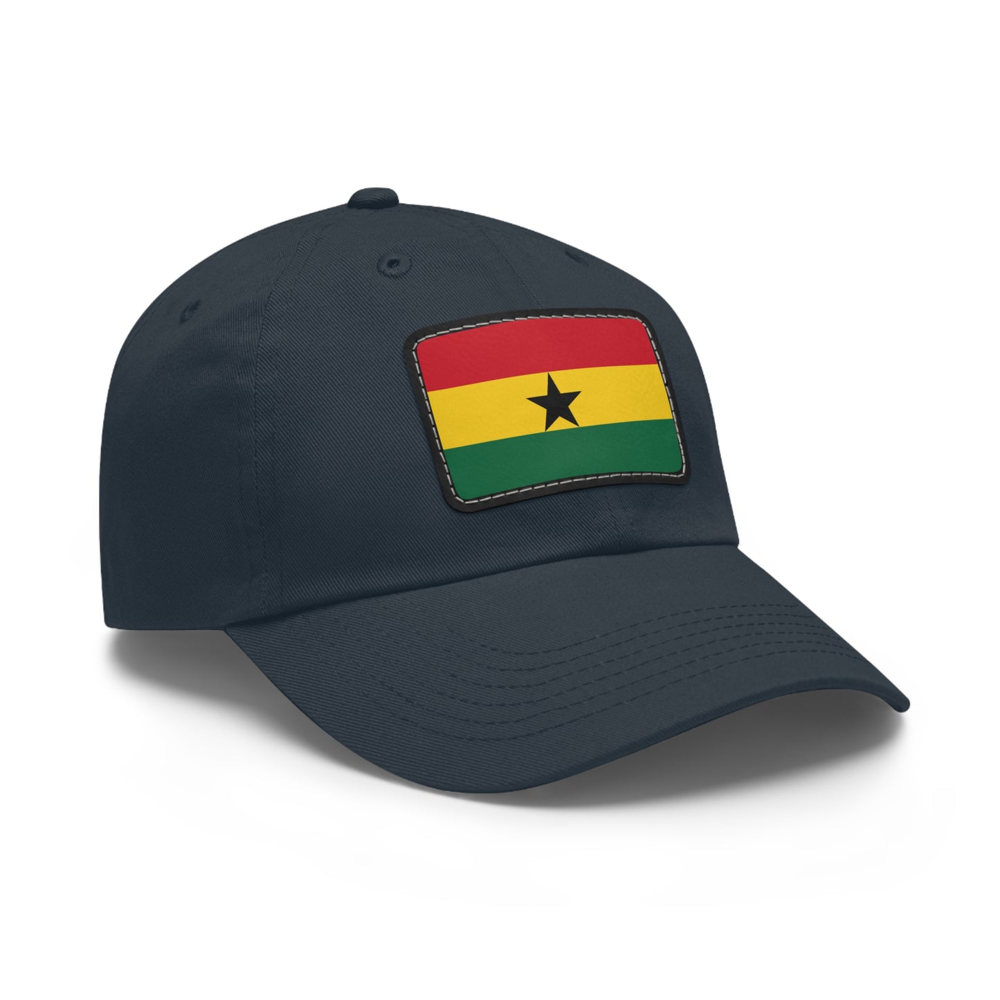 Flag Village Ghana Flag Hat Cap with Leather Patch