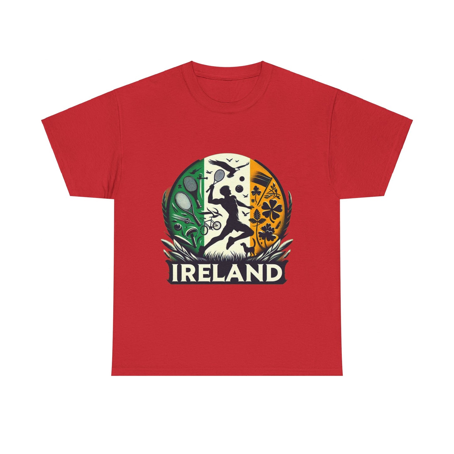 Flag Village Ireland Sporting Flag T-SHIRT Heavy Cotton Tee IRL0004