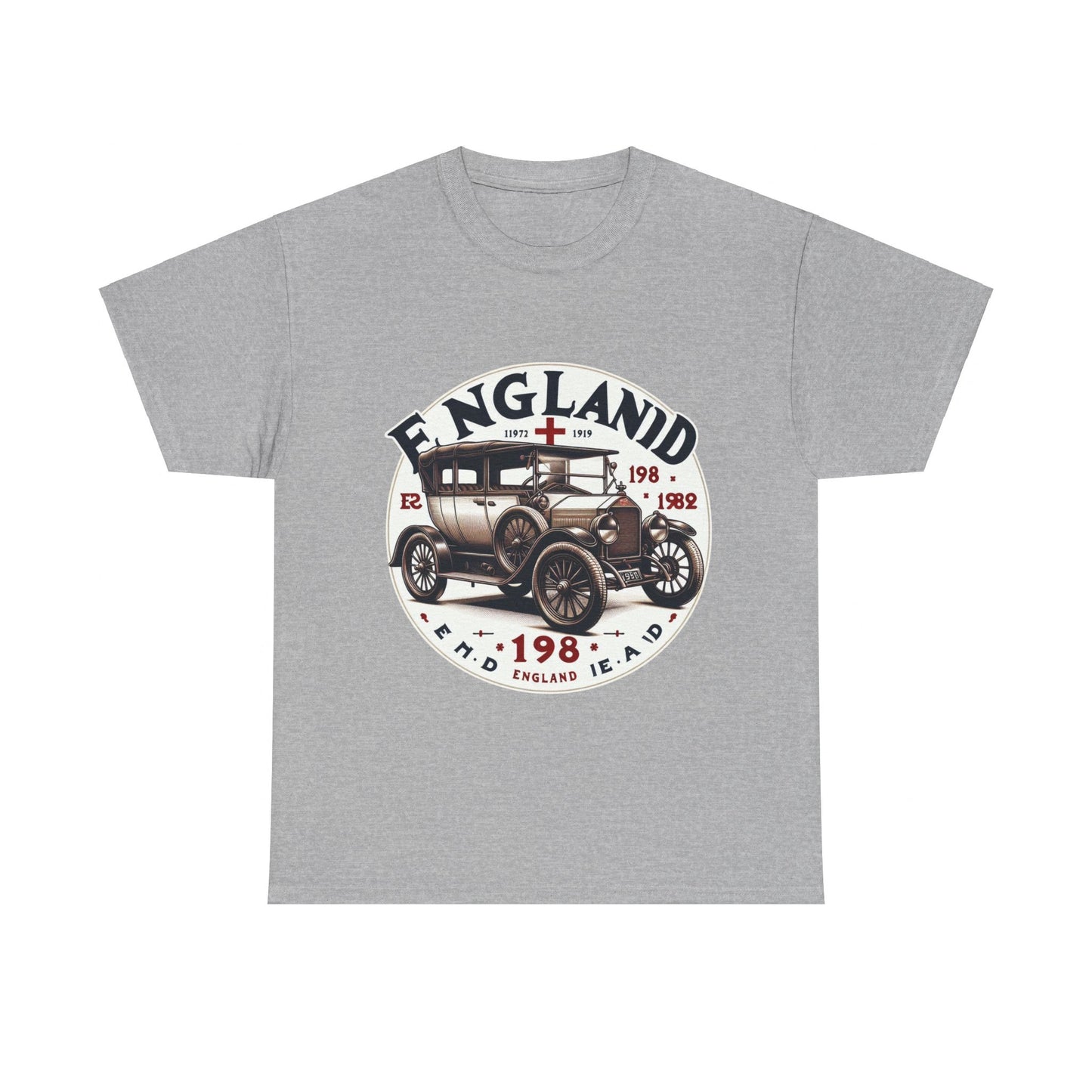 Flag Village UK Vintage Car Flag T-SHIRT Heavy Cotton Tee UK0019