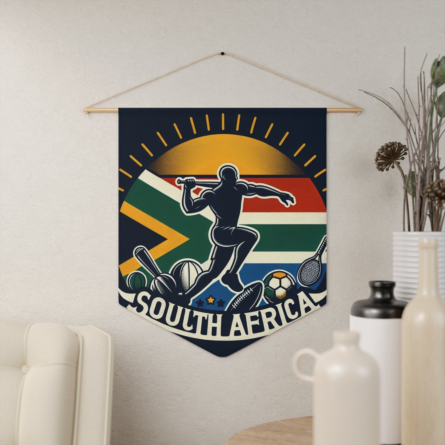Flag Village South Africa Flag Pennant Sporting Home Wall decoration ZAF0002