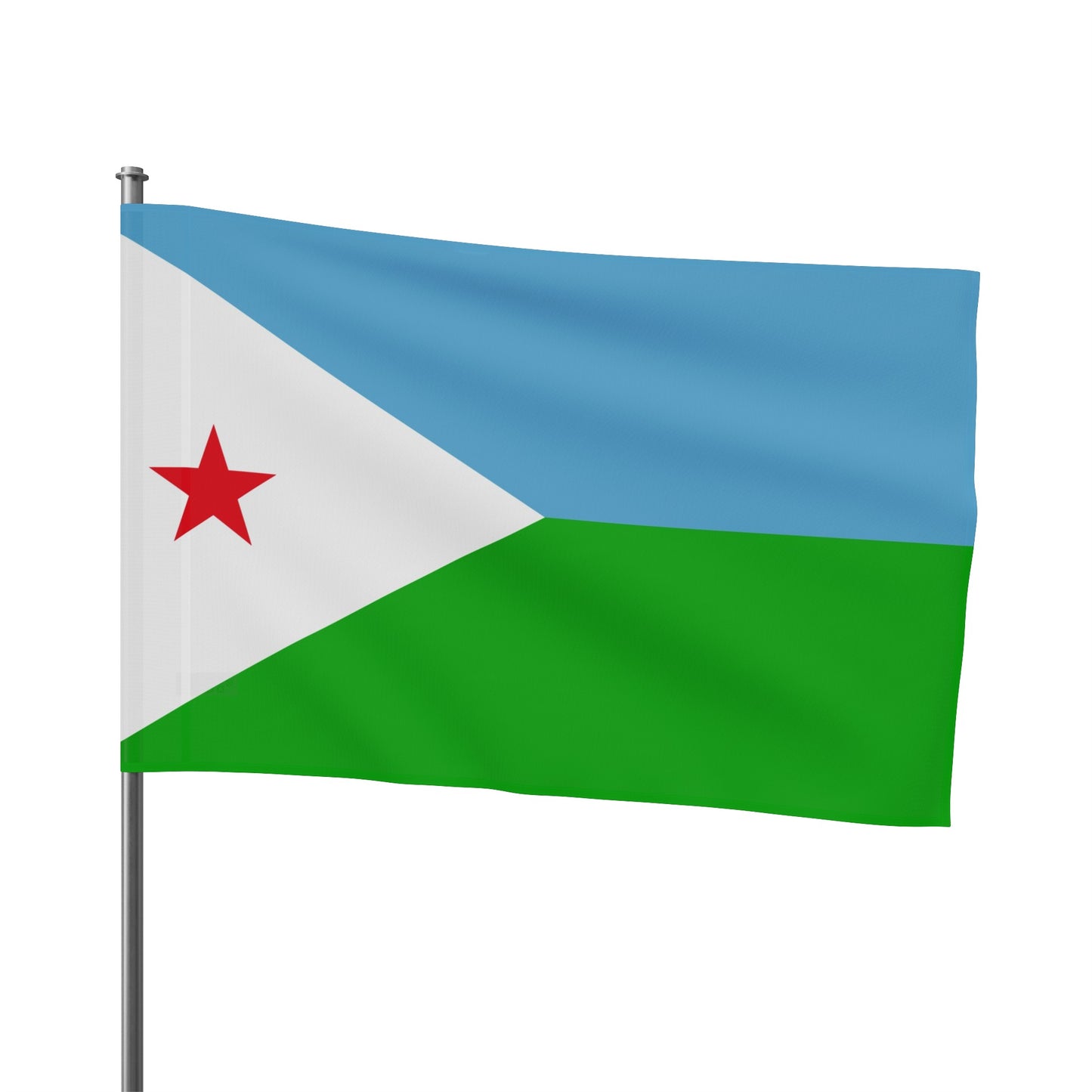 Flag Village Djibouti Flag 18" x 12" / 36" x 24" / 60" x 36"
