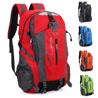 Flag Village Outdoor mountaineering bag men and women riding backpack Korean sports bag leisure travel backpack