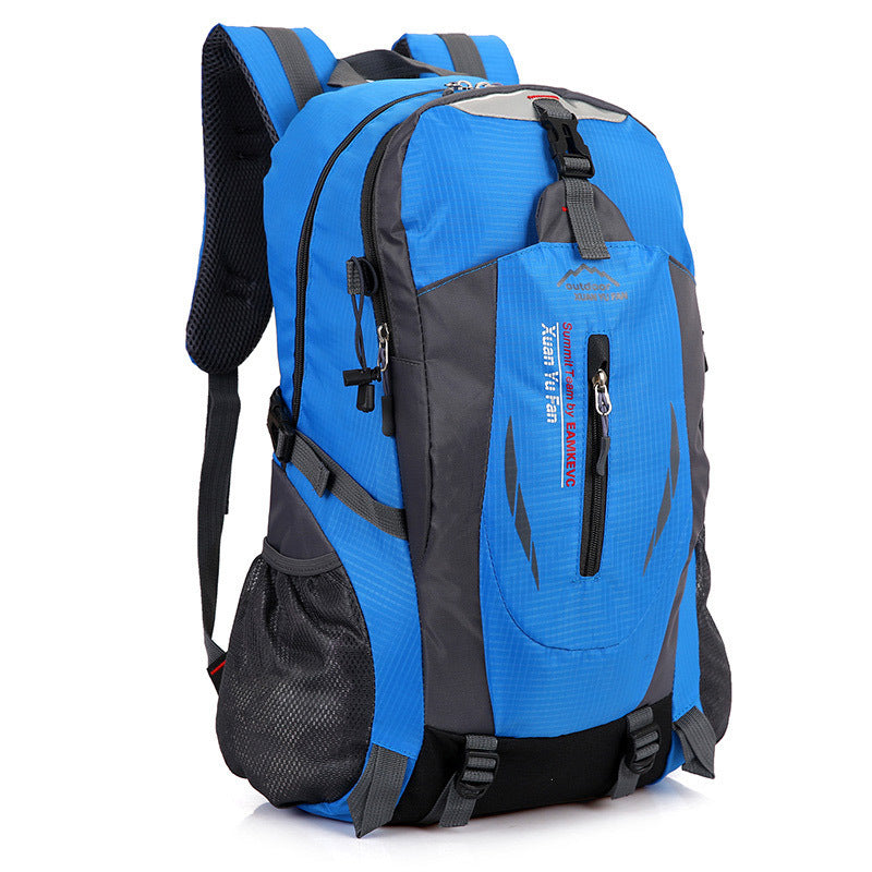 Flag Village Outdoor mountaineering bag men and women riding backpack Korean sports bag leisure travel backpack