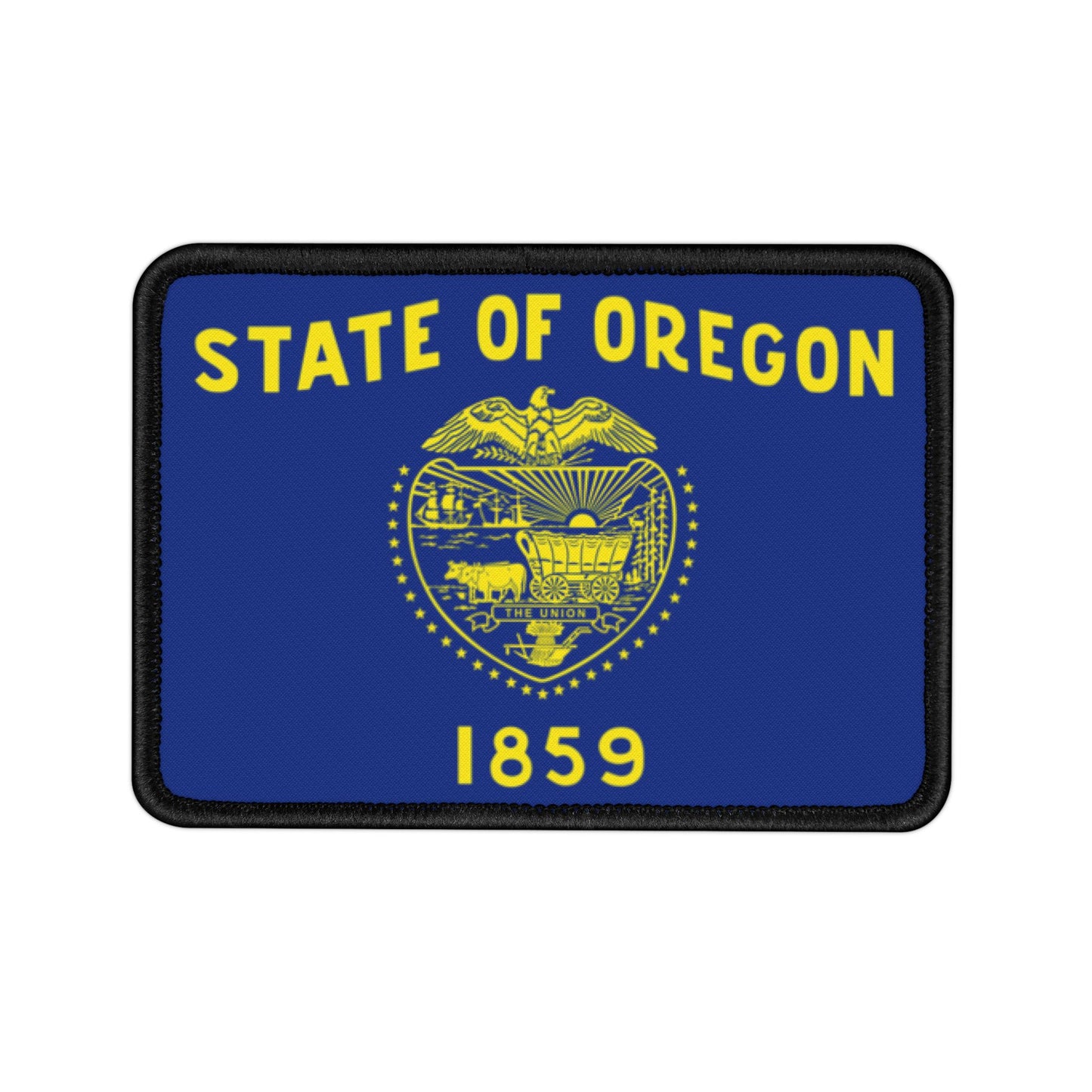 Flag Village Oregon (obverse) State Flag Embroidery Iron-On Patches
