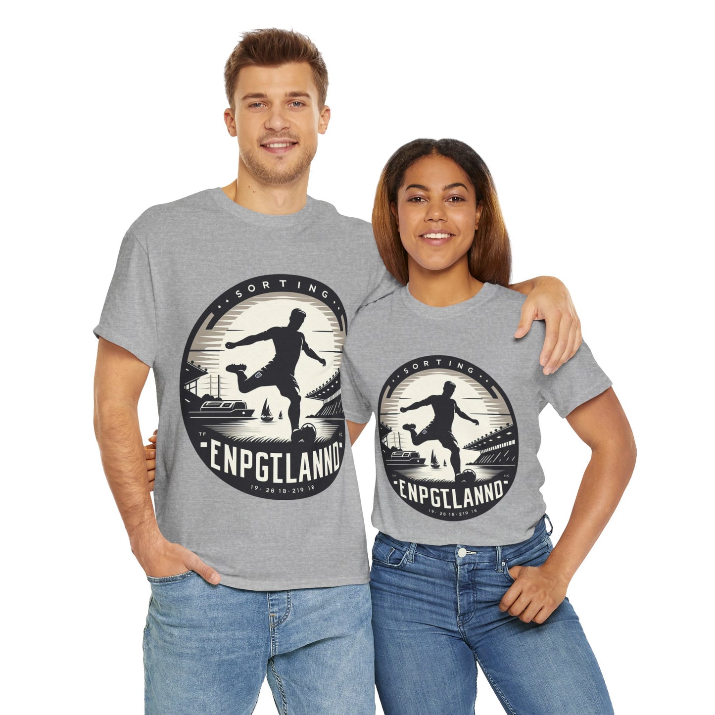 Flag Village England Sporting Flag T-SHIRT Heavy Cotton Tee GBR0004