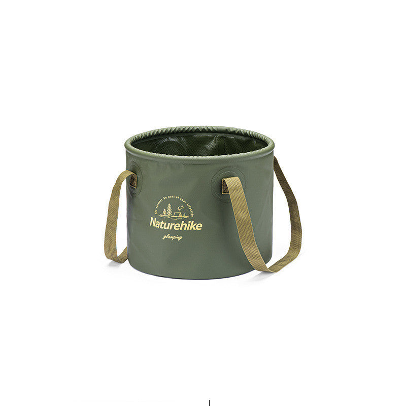Flag Village Bucket Outdoor Travel Camping Portable Water Basin Water Storage Bucket
