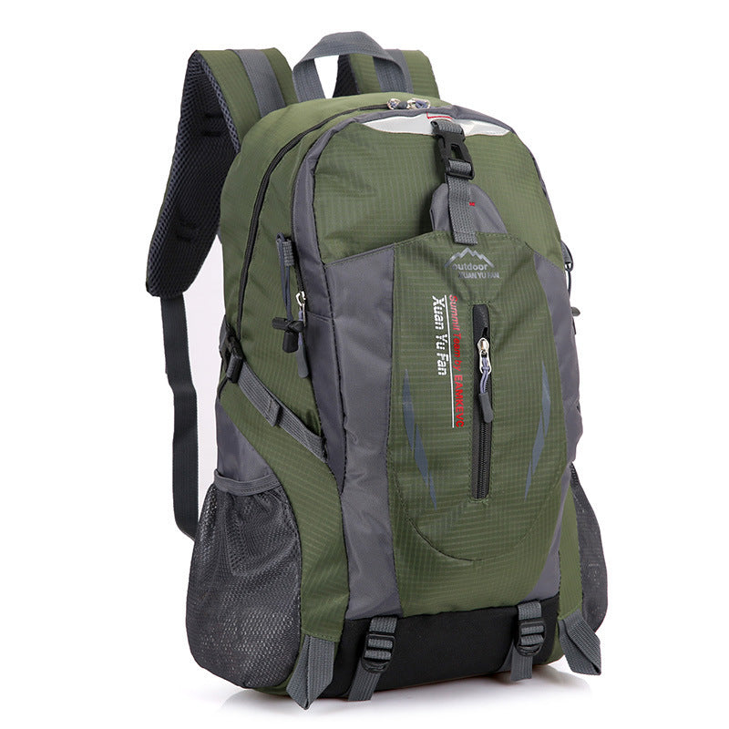 Flag Village Outdoor mountaineering bag men and women riding backpack Korean sports bag leisure travel backpack