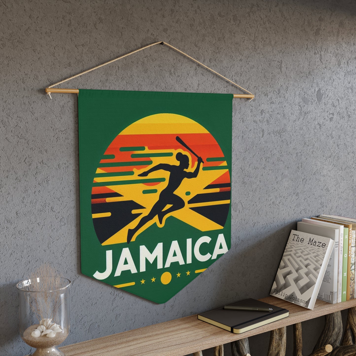 Flag Village JAMAICA Flag Pennant Sporting Home Wall decoration JAM0001