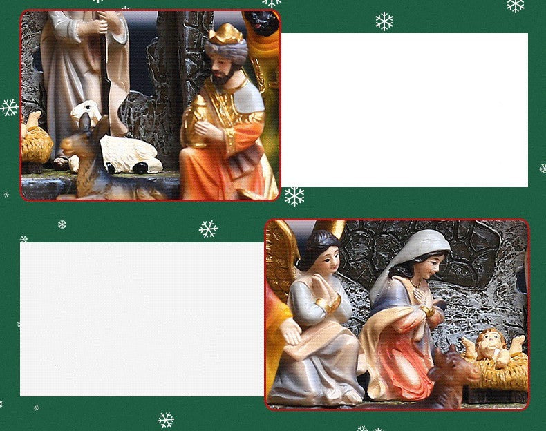 Flag Village Resin Crafts For Holiday Christmas Gifts